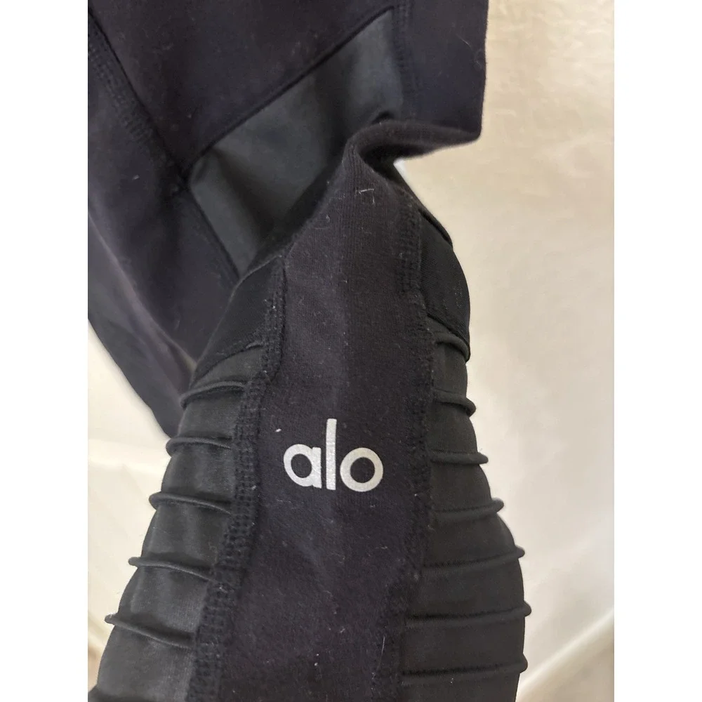 ALO‎ Alo Yoga Women's High-Rise Ankle Leggings Black XXS Nylon Stretch Yoga